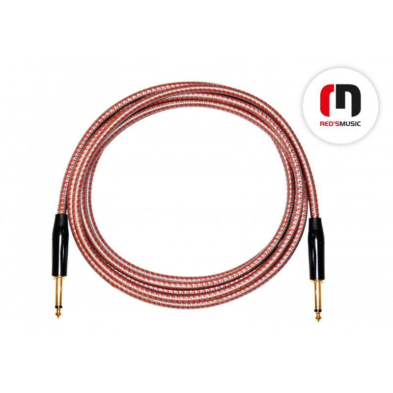 Reds Music  GCF1130RS Kabel Instrumentalny - FOP - Jack mono / Jack mono długość 3.0 m